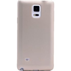 Tekno Grup Samsung Galaxy Note 4 Mat Premium Gold Silikon Kılıf