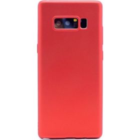 Tekno Grup Samsung Galaxy Note 8 Mat Premium Kırmızı Silikon Kılıf
