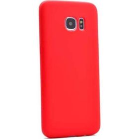 Tekno Grup Samsung Galaxy S7 Edge Mat Premium Kırmızı Silikon Kılıf