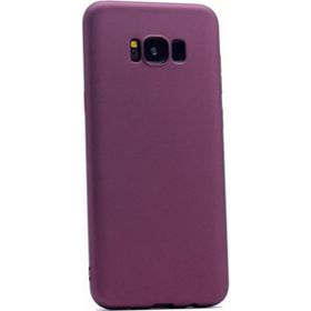 Tekno Grup Samsung Galaxy S8 Mat Premium Bordo Silikon Kılıf