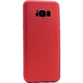Tekno Grup Samsung Galaxy S8 Mat Premium Kırmızı Silikon Kılıf
