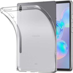Tekno Grup Samsung Galaxy Tab S7 Plus (T970) Korumalı Lüx Cam Ekran Koruyucu Şeffaf Silikon Cep Telefonu Kılıf