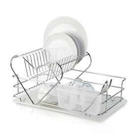 Tekno-Tel 32x49x25 cm Dikdörtgen 2 Katlı Metal Tabaklık