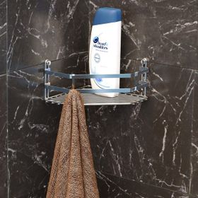 Tekno-Tel Banyo Tek Katlı Köşe Duş Rafı