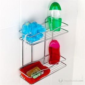 Tekno-Tel BK012 İki Katlı Banyo Rafı