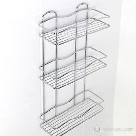 Tekno-Tel BK013 Üç Katlı Banyo Rafı
