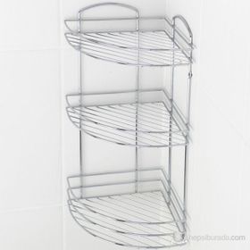 Tekno-Tel BK033 Üç Katlı Köşe Rafı