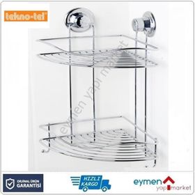 Tekno-Tel DM253 Vakumlu İki Katlı Köşe Rafı