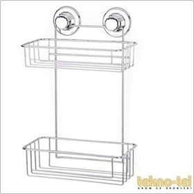 Tekno-Tel DM256 Vakumlu İki Katlı Banyo Rafı