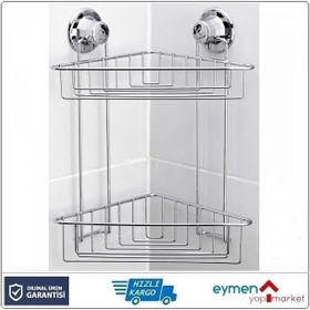 Tekno-Tel DM257 Vakumlu İki Katlı Köşe Rafı