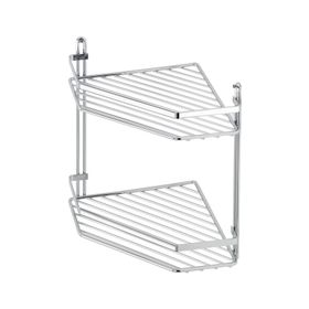 Tekno-Tel ES075 İki Katlı Banyo Köşe Rafı