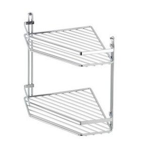 Tekno-Tel ES075 İki Katlı Banyo Köşe Rafı