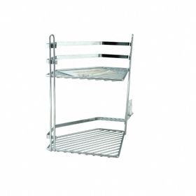 Tekno-Tel ES075 İki Katlı Banyo Köşe Rafı