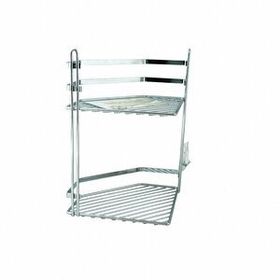 Tekno-Tel ES075 İki Katlı Banyo Köşe Rafı