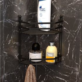 Tekno-Tel ES075H Siyah Banyo Rafı