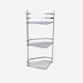 Tekno-Tel ES076 Üç Katlı Banyo Köşe Rafı