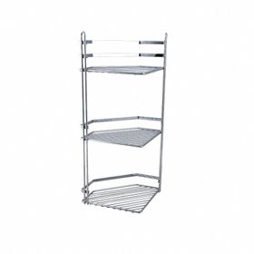 Tekno-Tel ES076 Üç Katlı Banyo Köşe Rafı