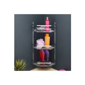 Tekno-Tel ES076 Üç Katlı Banyo Köşe Rafı