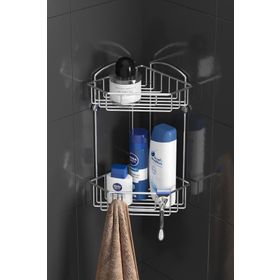 Tekno-Tel ES092 Krom Banyo Köşe Rafı