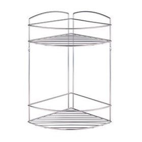 Tekno-Tel JM002 2 Katlı Banyo Köşe Rafı