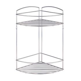 Tekno-Tel JM002 2 Katlı Banyo Köşe Rafı
