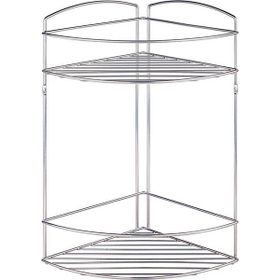 Tekno-Tel JM002 2 Katlı Banyo Köşe Rafı
