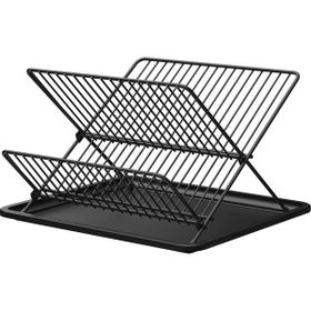 Tekno-Tel KB004 Mat Siyah Tek Katlı Tabaklık