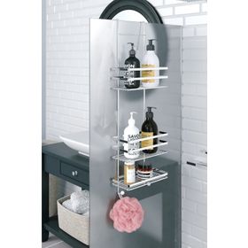 Tekno-Tel LM580 Krom Üç Katlı Duşakabin Rafı