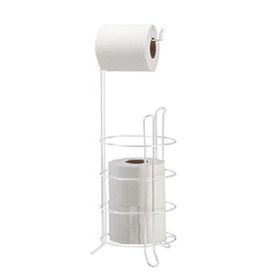 Tekno-Tel MG093 Beyaz Yedekli Ayaklı Wc Kağıtlık