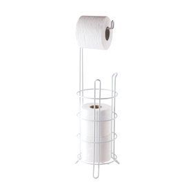Tekno-Tel MG093 Beyaz Yedekli Ayaklı Wc Kağıtlık