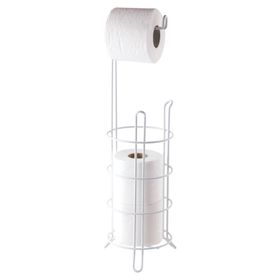 Tekno-Tel MG093 Beyaz Yedekli Ayaklı Wc Kağıtlık