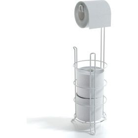 Tekno-Tel MG093 Beyaz Yedekli Ayaklı Wc Kağıtlık