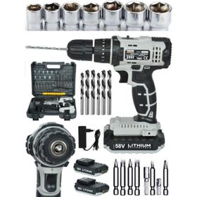 Tekno Trust Germany Thechnology 58 W 8 Ah Li-Ion Akülü Vidalama Darbeli Şarjlı Matkap+Özel Set