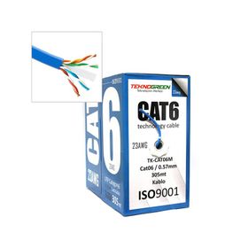 Teknogreen TK-CAT06M 305 m 0.57 mm CCA Cat6 Kablo