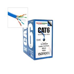 Teknogreen TK-CAT06M 305 m 0.57 mm CCA Cat6 Kablo