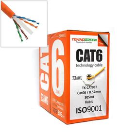 Teknogreen TK-CAT06T 305 m 0.57 mm CCA Cat6 Kablo