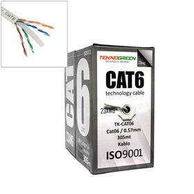 Teknogreen TK-CAT06T 305 m 0.57 mm CCA Cat6 Kablo