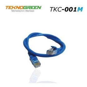 Teknogreen TKC-001M 1 mt Mavi Cat6 Kablo