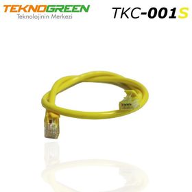 Teknogreen TKC-001S 1 mt Sarı Cat6 Kablo