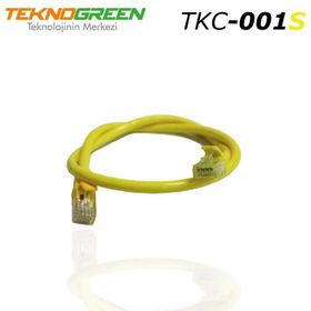 Teknogreen TKC-001S 1 mt Sarı Cat6 Kablo