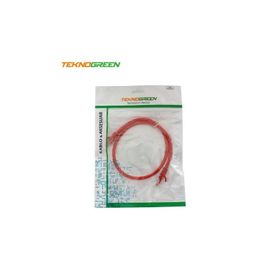 Teknogreen TKC-006K 0.6 m Kırmızı Cat6 Kablo