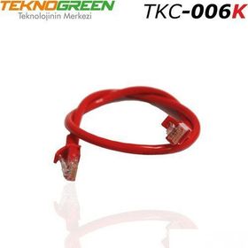 Teknogreen TKC-006K 0.6 m Kırmızı Cat6 Kablo