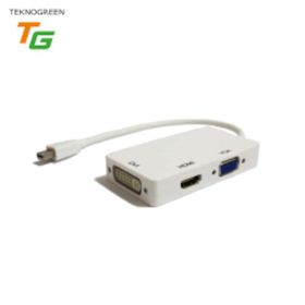 Teknogreen TKD-301M Mini Displayport to HDMI VGA Dvi Dönüştürücü