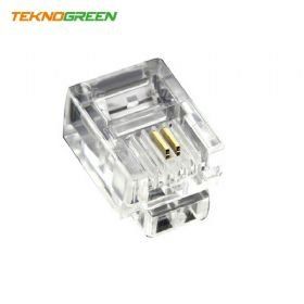 Teknogreen TKJ-642 100'lü 6P2C 2 Pin Jack Konnektör