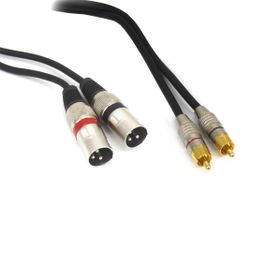 Teknogreen TKS-1105 2xXLR Erkek 2x3.5 mm Stereo Erkek 5 m Kablo