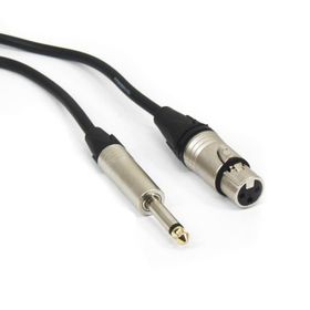 Teknogreen TKS-410 10 m XLR Dişi 6.3 mm Mono Erkek Kablo