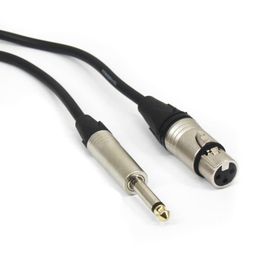 Teknogreen TKS-410 10 m XLR Dişi 6.3 mm Mono Erkek Kablo