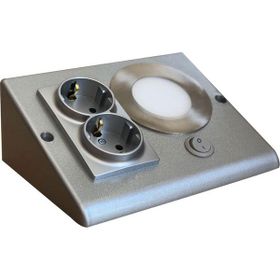 Teknoloji Elektrik 3W Ledli Tezgah Altı Prizmatik Beyaz 6500K Gümüş Kasa Anahtarlı Işık