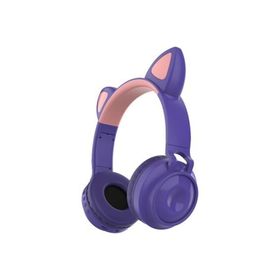 Teknoloji Gelsin CAT9 Mikrofonlu Kulak Üstü Kedili Led Işıklı Kablosuz Bluetooth Kulaklık