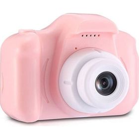 Teknomila Çocuklar İçin Mini Hd 1080P Oyun Yüklü Açık Pembe Dijital Fotoğraf Makinesi